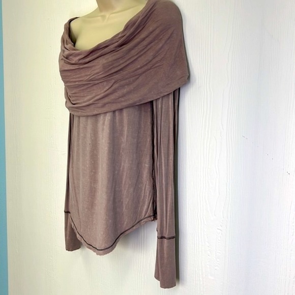 Free People - We The Free Cosmo Off The Shoulder Long Sleeve Lightweight Top SM - Picture 5 of 10